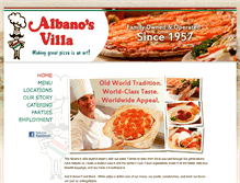 Tablet Screenshot of albanosvilla.com